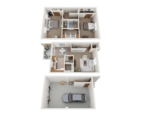 The Landing at Latrobe Townhome Floor Plan Detail