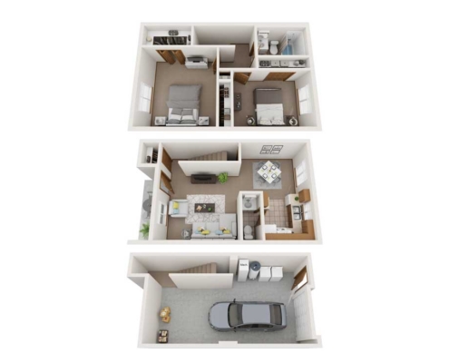 The Landing at Latrobe Townhome Floor Plan Detail