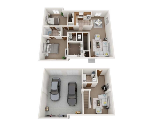 The Landing at Latrobe Townhome Floor Plan Detail