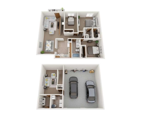 The Landing at Latrobe Townhome Floor Plan Detail