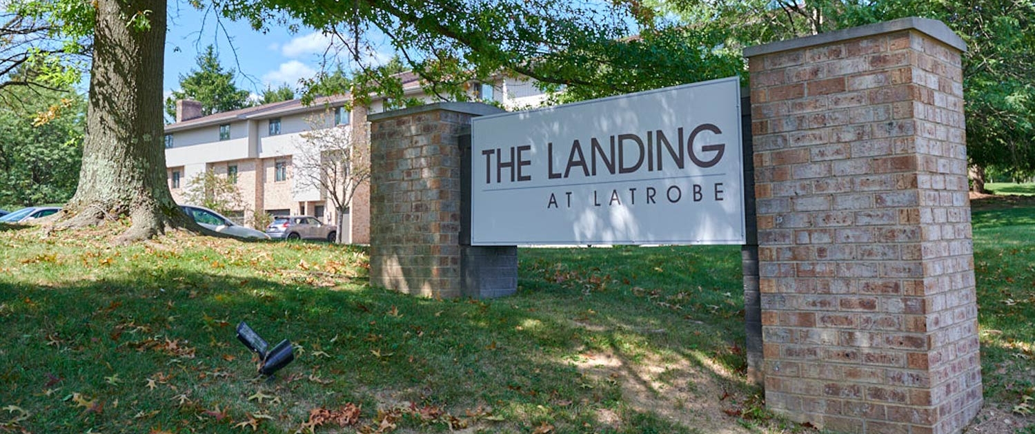 The Landing At Latrobe Welcome Sign